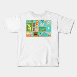 Southwestern Panel - Bright Kids T-Shirt